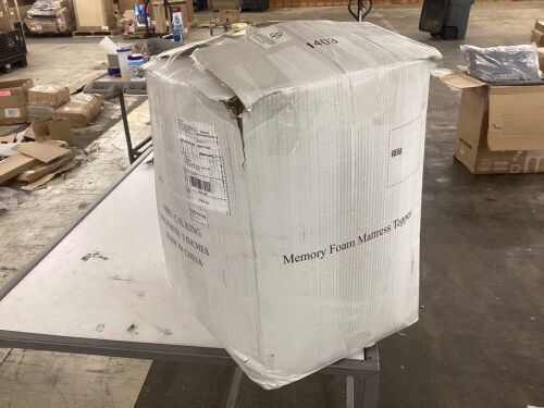 3" Memory Foam Mattress Topper, King  - Lot 710