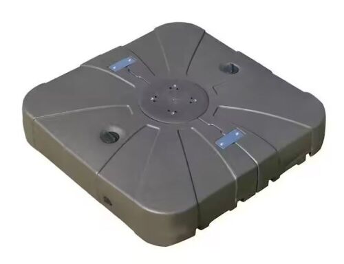 Outsunny 330 lbs. HDPE Plastic Cantilever Patio Umbrella Base in Brown  - Lot 549