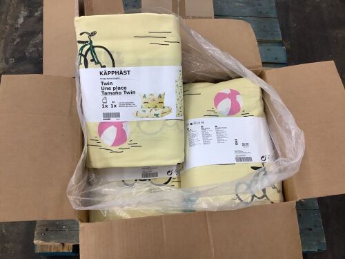 Case of (8) Ikea KÄPPHÄST Twin Duvet Cover and 1 Pillowcase - Lot 140