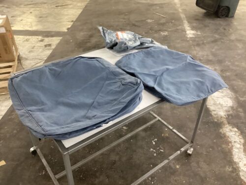 Lot of (6) Hampton Bay Universal Sunbrella Denim Deep Seat Slipcover Set  - Lot 442