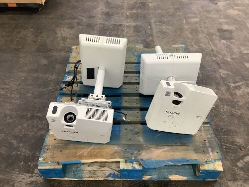 Lot of (2) Hitachi LCD Projector - Came out of Classroom in Working Condition  - Lot 150