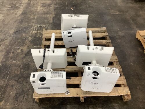 Lot of (3) Hitachi LCD Projector - Came out of Classroom in Working Condition  - Lot 202