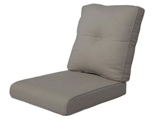 Lot of (2) Pocassy 22 in. x 24 in. 2-Piece CushionGuard Outdoor Lounge Chair Deep Seat Replacement Cushion Set in Gray  - Lot 396