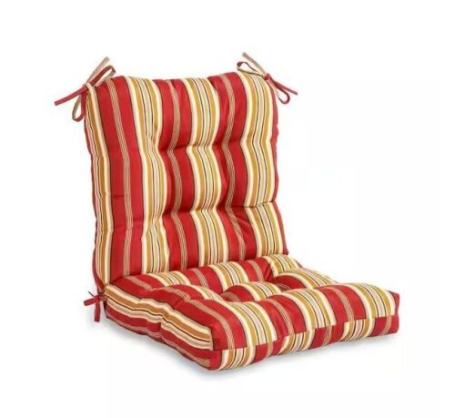 Lot of (2) Greendale Home Fashions Roma Stripe Outdoor Dining Chair Cushion - Lot 426