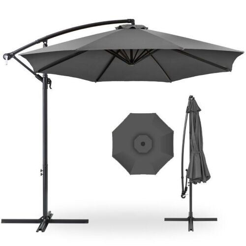 Offset Hanging Patio Umbrella - 10ft - Lot 597