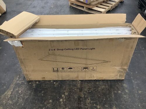 2' x 4' Drop Ceiling LED Panel Light, 6 Pack  - Lot 26