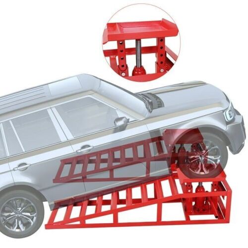 3T Low Profile Hydraulic Car Lift Service Ramp, Set of 2  - Lot 18