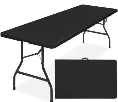 Portable Folding Plastic Dining Table w/ Handle, Lock - 8ft - Lot 214