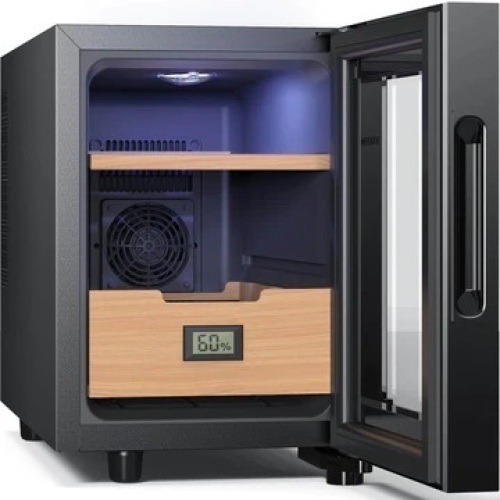 Cigar Humidor, Cooling Cabinet Electronic Hygrometer - Lot 235