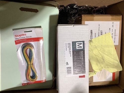 Box of misc. office supplies - Lot 352
