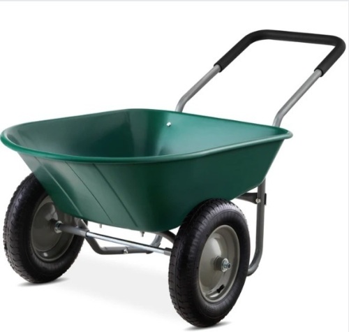 Dual-Wheel Wheelbarrow Garden Cart - Lot 143