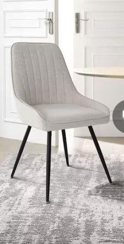 Boston Beige Upholstered Side Chair - Lot 17b