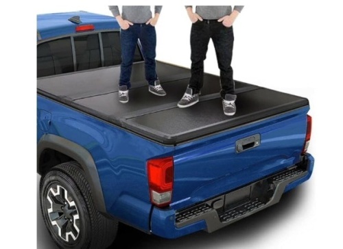 Tri-Fold Hard Truck Bed Tonneau Cover On Top 5' - Lot 609