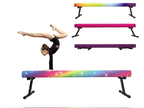 6ft/8ft Gymnastics Balance Beam, High and Low Floor Beam Gymnastics Equipment for Kids/Adults beam only - Lot 614