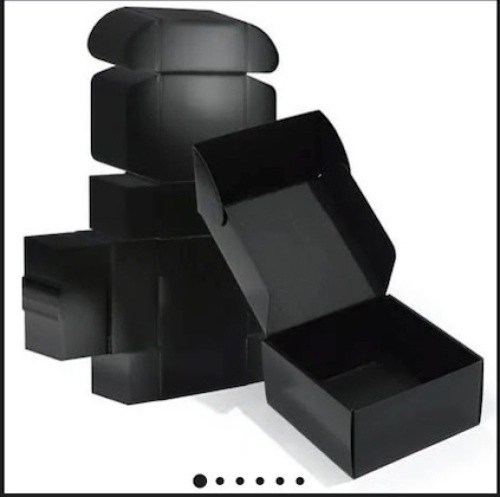 8x8x4 Black shipping boxes lot of 20 - Lot 598