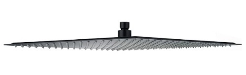 Hiendure™ 16 Inch Rainfall Square Stainless Steel Shower Head-black finish - Lot 131c