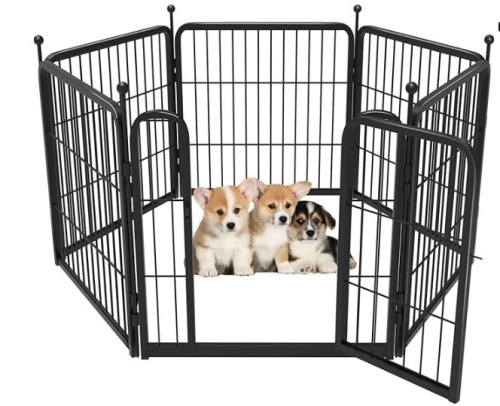 FXW Rollick Dog Playpen, 24" Height for Puppies/Small Dogs, 6 Panels - Lot 596