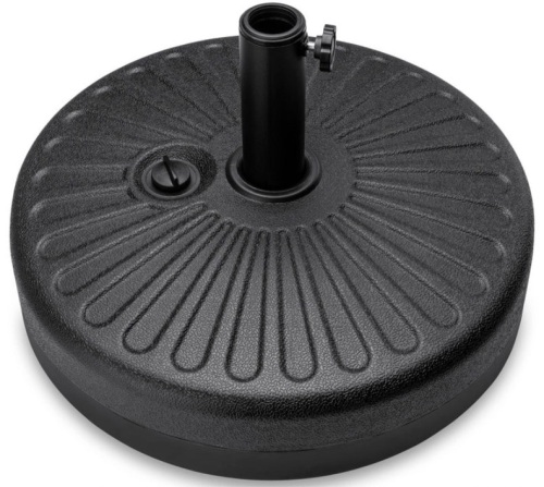 Plastic Patio Umbrella Base Pole Holder Accessory w/ Adjustable Knob - Lot 509d