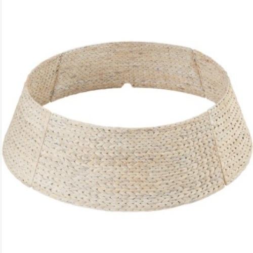 Woven Hyacinth Christmas Holiday Tree Collar - 24in - Lot 232e