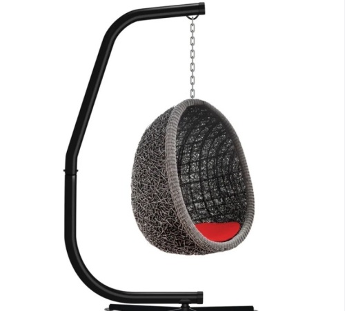 Curved Hanging Hammock C-Stand w/ All-Weather, Steel Frame - Stand Only - Lot 301