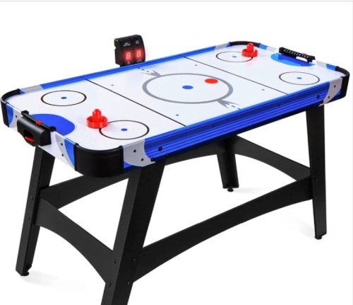 Air Hockey Table w/ 2 Pucks, 2 Paddles, LED Score Board - 58in - Lot 311