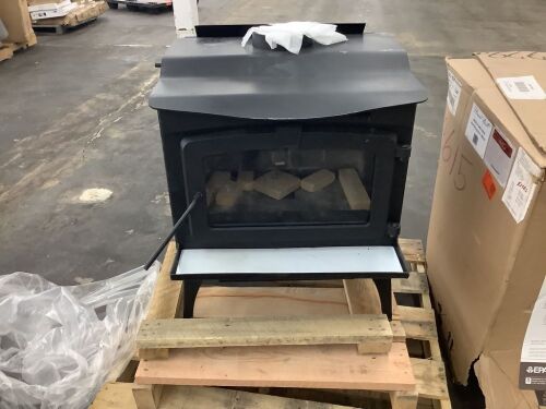Pleasant Hearth 2,000 sq. ft. Wood Burning Stove with Stainless Steel Ash Lip and Blower - No Bricks, Scratches, Never Used  - Lot 42