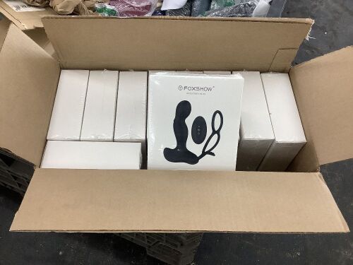 Case of (20) Foxshow Prostate Massager with Remote Control  - Lot 133