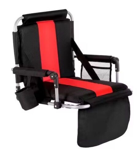 Portable Stadium Seat Padded Chair with Armrests  - Lot 330