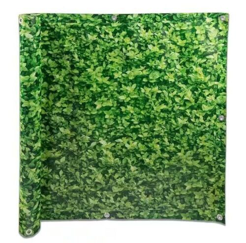 Naturae Decor 2.8 ft Privacy Balcony 34" x 180" Screen Foliage Print  - Lot 363