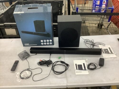 Storm 2.1CH Soundbar with Subwoofer  - Lot 390