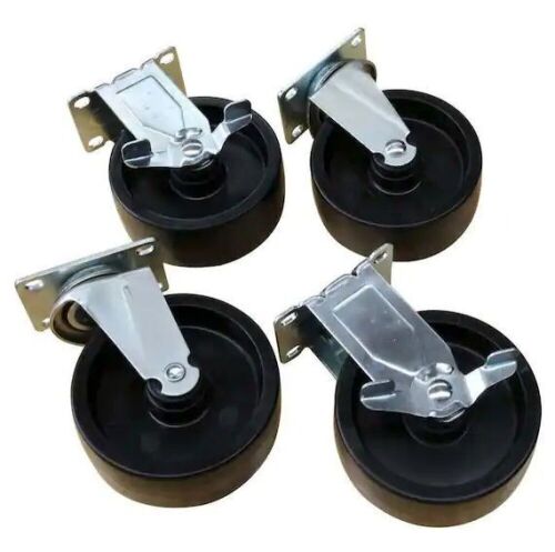 Husky 5 in. Caster Kit for Ready-to-Assemble Steel Garage Base Cabinets - Lot 393