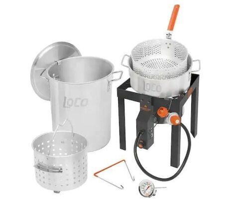 LOCO 30 qt. Boil Fry Steam Kit  - Lot 110