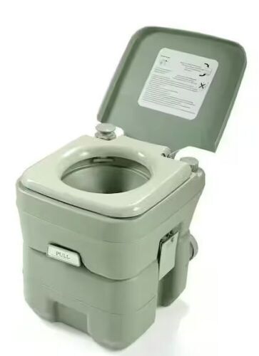 5.3 Gal. Portable Toilet No Leakage Porta Potty Outdoor Toilet for Travel and Camping  - Lot 319