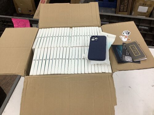 Case of (100) iPhone 13 Pro Max 6.7" Navy Blue Phone Cases  - Lot 646