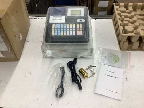48-Keys LED Display Electronic Cash Register with Removable Cash Tray and Thermal Printer - Lot 114