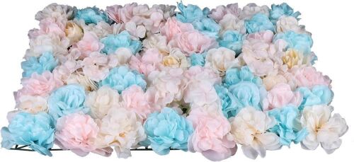  CNCEST Artificial Silk Flower Wall Panel 40x60cm, 12pcs - Lot 208