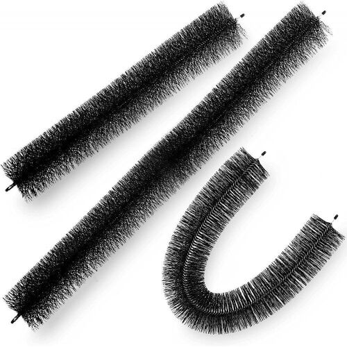 VEVOR 4.33"(Dia) Gutter Brush Leaf Guard Fit for 5 Inches, 60 FT Length - Lot 309