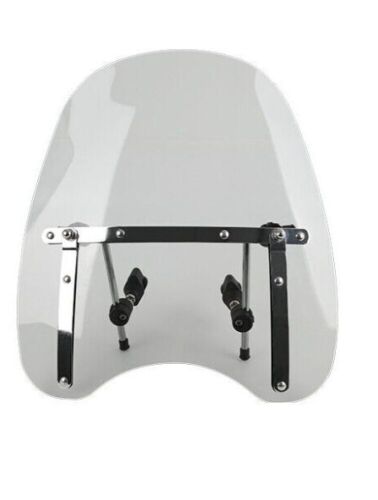 Light Smoke Windshield Screen For Harley Softail Slim Fatboy 7/8" 1" Handlebar - Lot 402