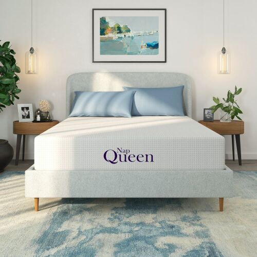 NapQueen Margaret 6" Charcoal Memory Foam Mattress, Queen - Lot 58