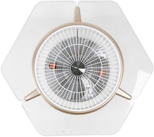  Low Profile Enclosed Ceiling Fan with Light and Remote Control Flush Mount  - Lot 148