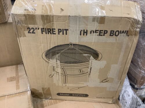 22" Fire Pit with Deep Bowl  - Lot 168