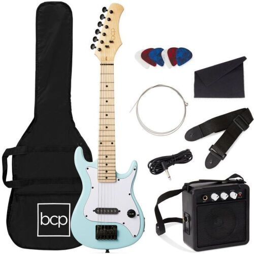 Kids Electric Guitar Beginner Starter Kit w/ 5W Amplifier - 30 in - Lot 244