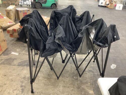 One-Person Setup Instant Pop Up Canopy w/ Case, 4 Weight Bags, 10x10ft - No Stakes or Rope  - Lot 481