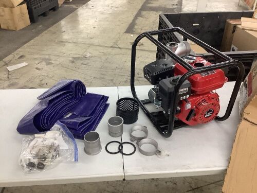 Gas Powered Water Pump - Gas Cap Doesn't Stay On  - Lot 34