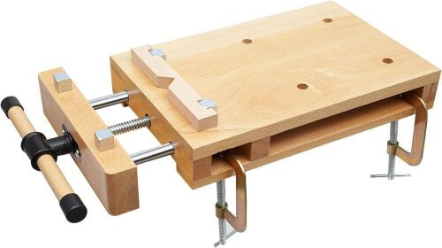 Portable Woodworking Vise for Workbench with 2 G-Type Fixing Clips,4 Limit Blocks, and Quick-Release Handle - Lot 488