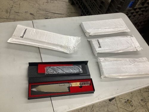 Lot of (4) 8" Chef Knife - Lot 490