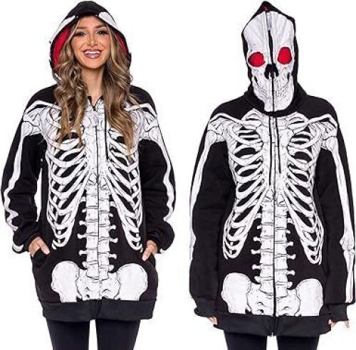 Funziez! Adult Skeleton Hoodie, Small  - Lot 386