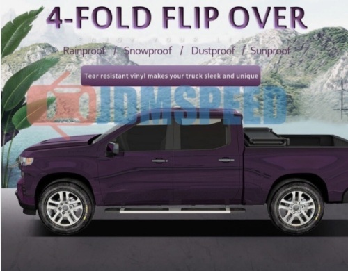 6ft Bed 4-Fold Tonneau Cover For 2005-2015 Toyota Tacoma Pickup - Lot 191