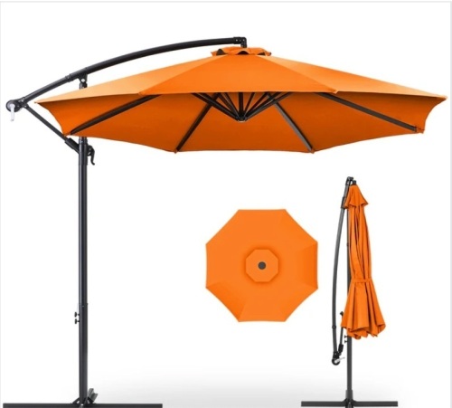 Offset Hanging Patio Umbrella - 10ft - Lot 199