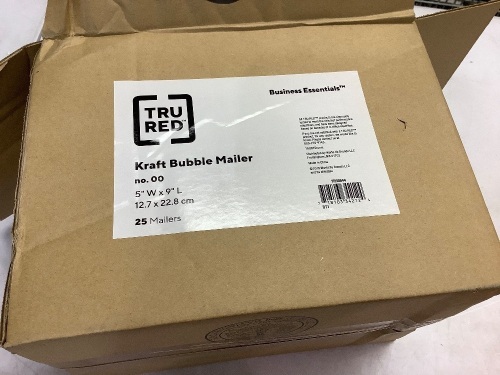 Box of 25 bubble mailers 5"wx9"l - Lot 218